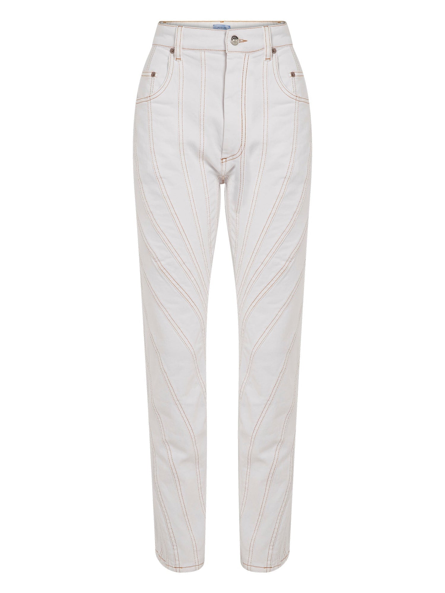 Jean spirale coupe slim - Blanc