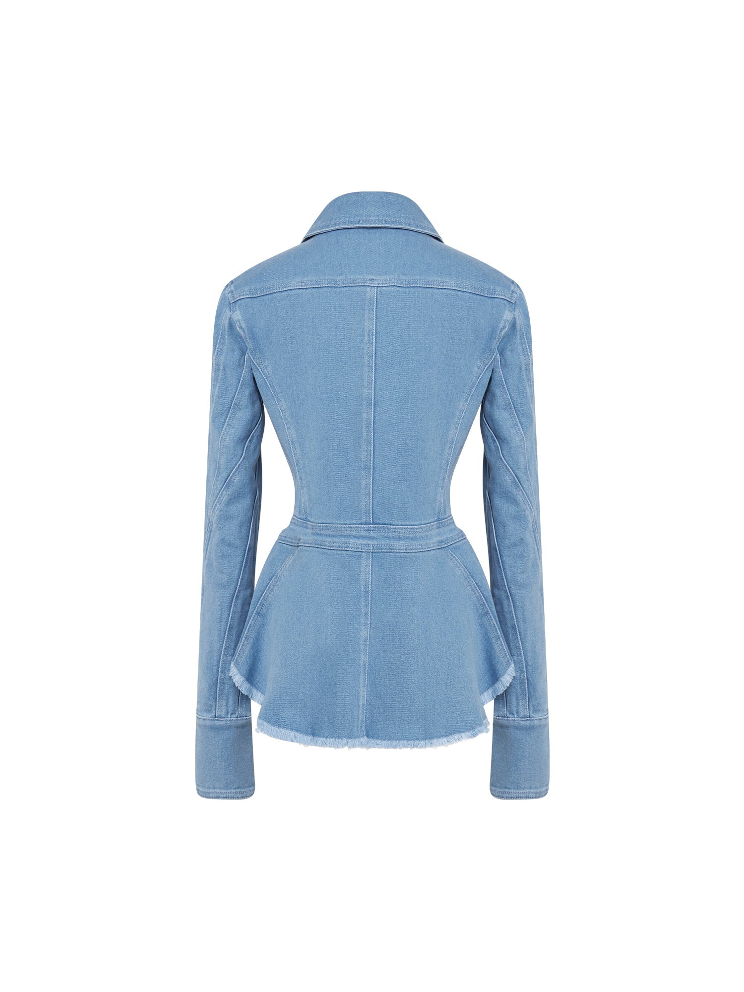 Veste en jean spirale - Bleu Mugler