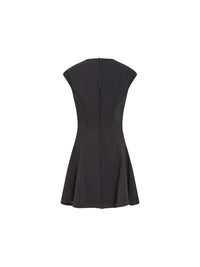Robe patineuse bi-couleur - Noir & Bleu Mugler