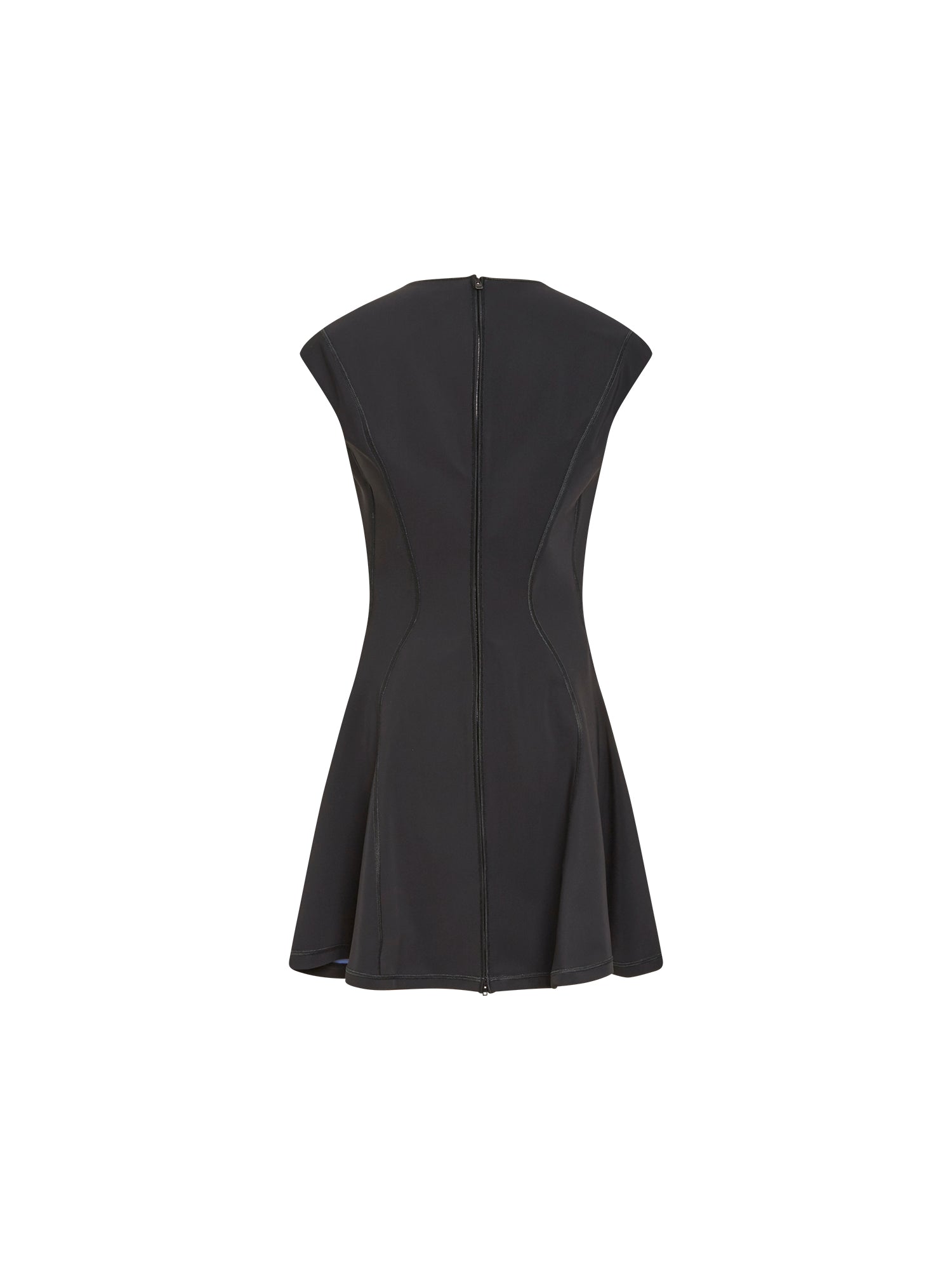 Robe patineuse bi-couleur - Noir & Bleu Mugler