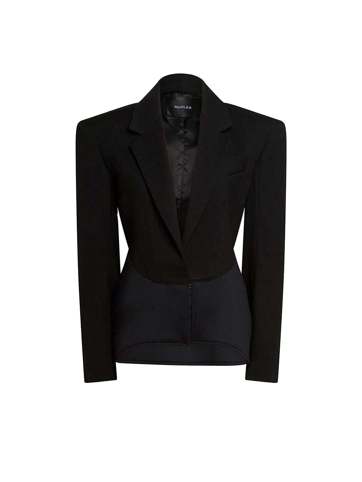 Veste courte en laine - Noir