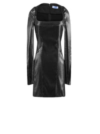 Robe courte en scuba - Noir