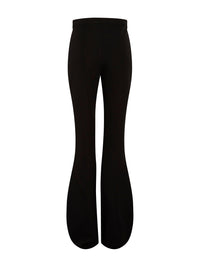 Pantalon slim en scuba évasé - Noir