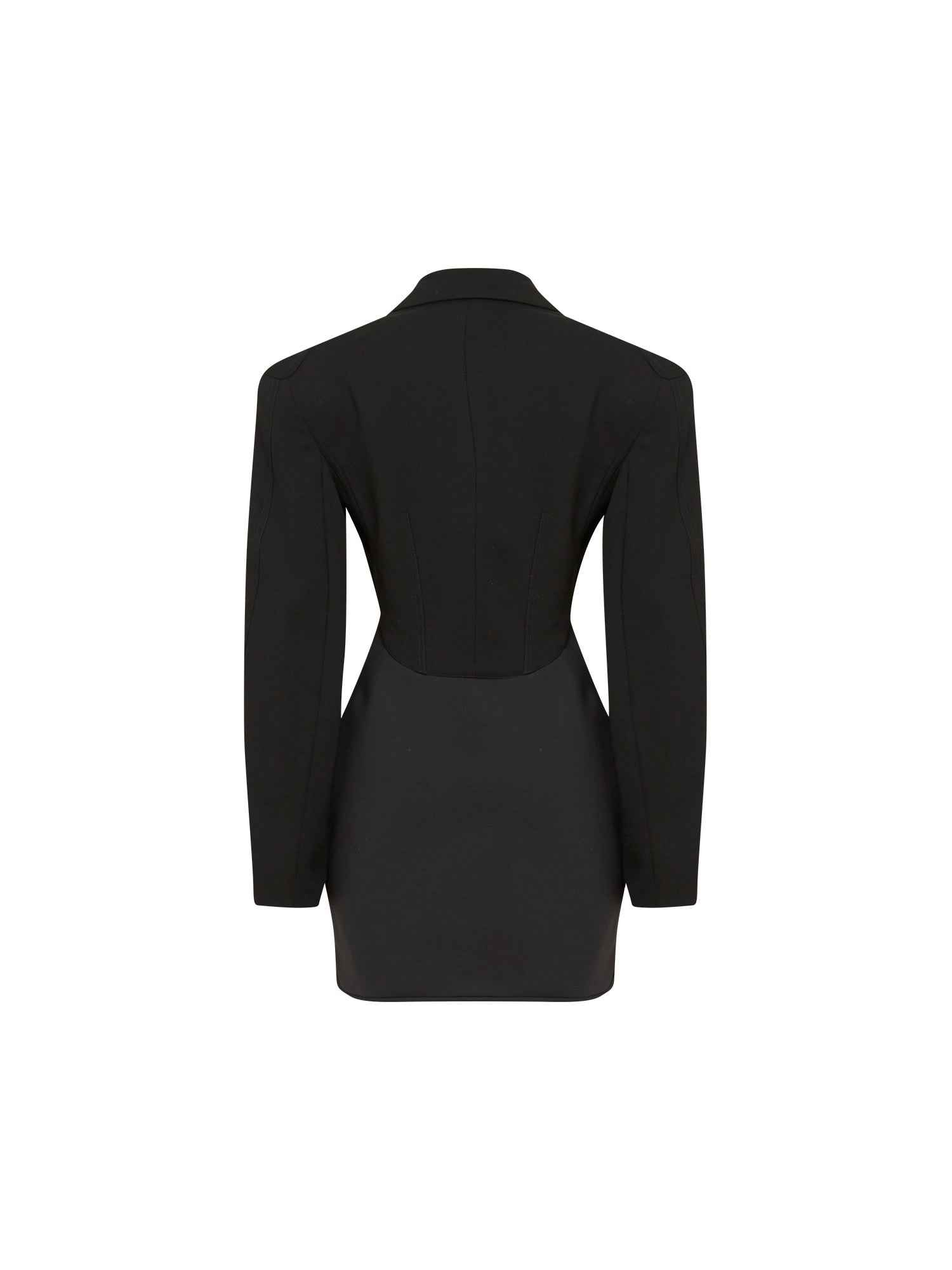 Robe smoking en laine - Noir