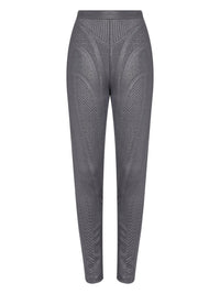 Legging fuseau en jersey embossé irisé - Gunmetal