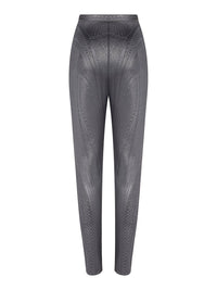 Legging fuseau en jersey embossé irisé - Gunmetal