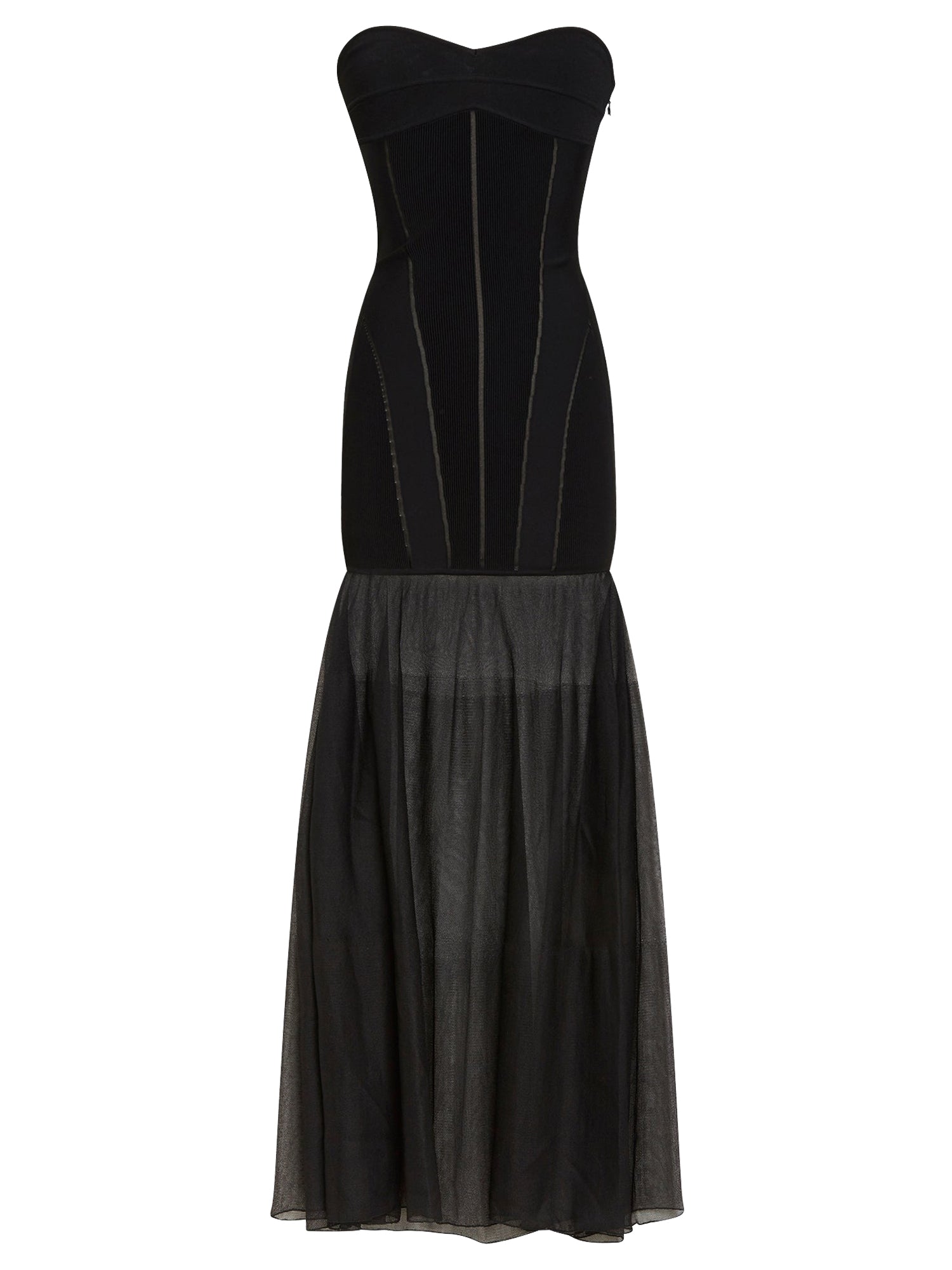 Robe du soir bustier coeur - Noir