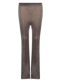 Pantalon en lurex tricoté - Chocolat & Silver