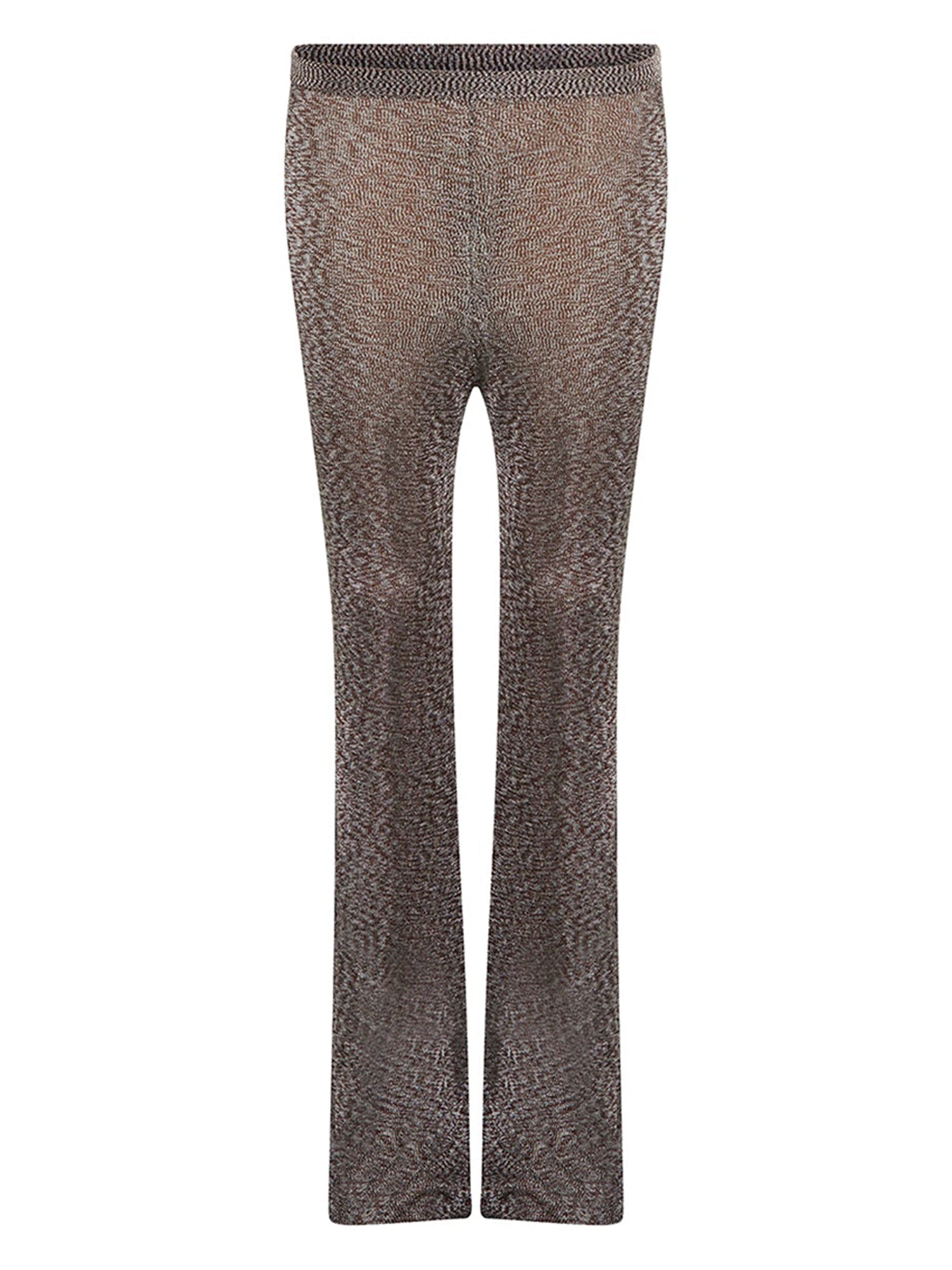 Pantalon en lurex tricoté - Chocolat & Silver