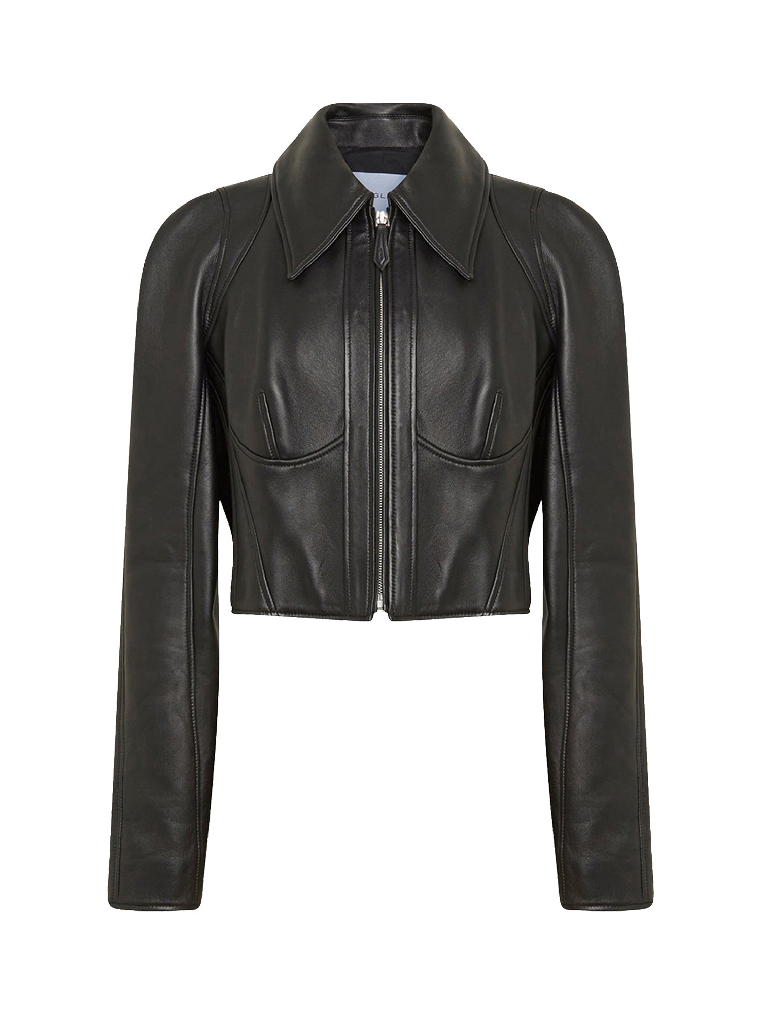 Perfecto court en cuir - Noir