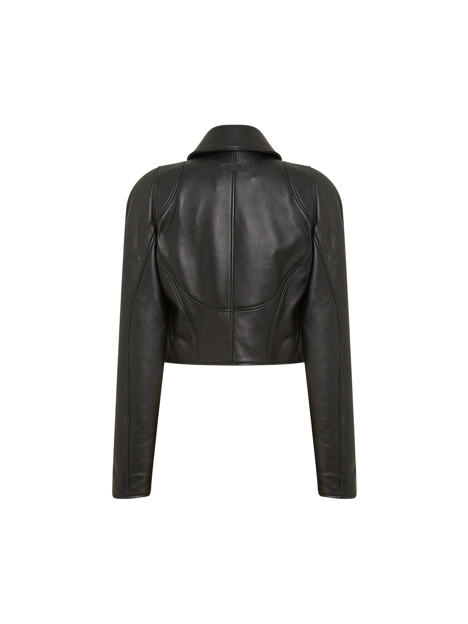 Perfecto court en cuir - Noir