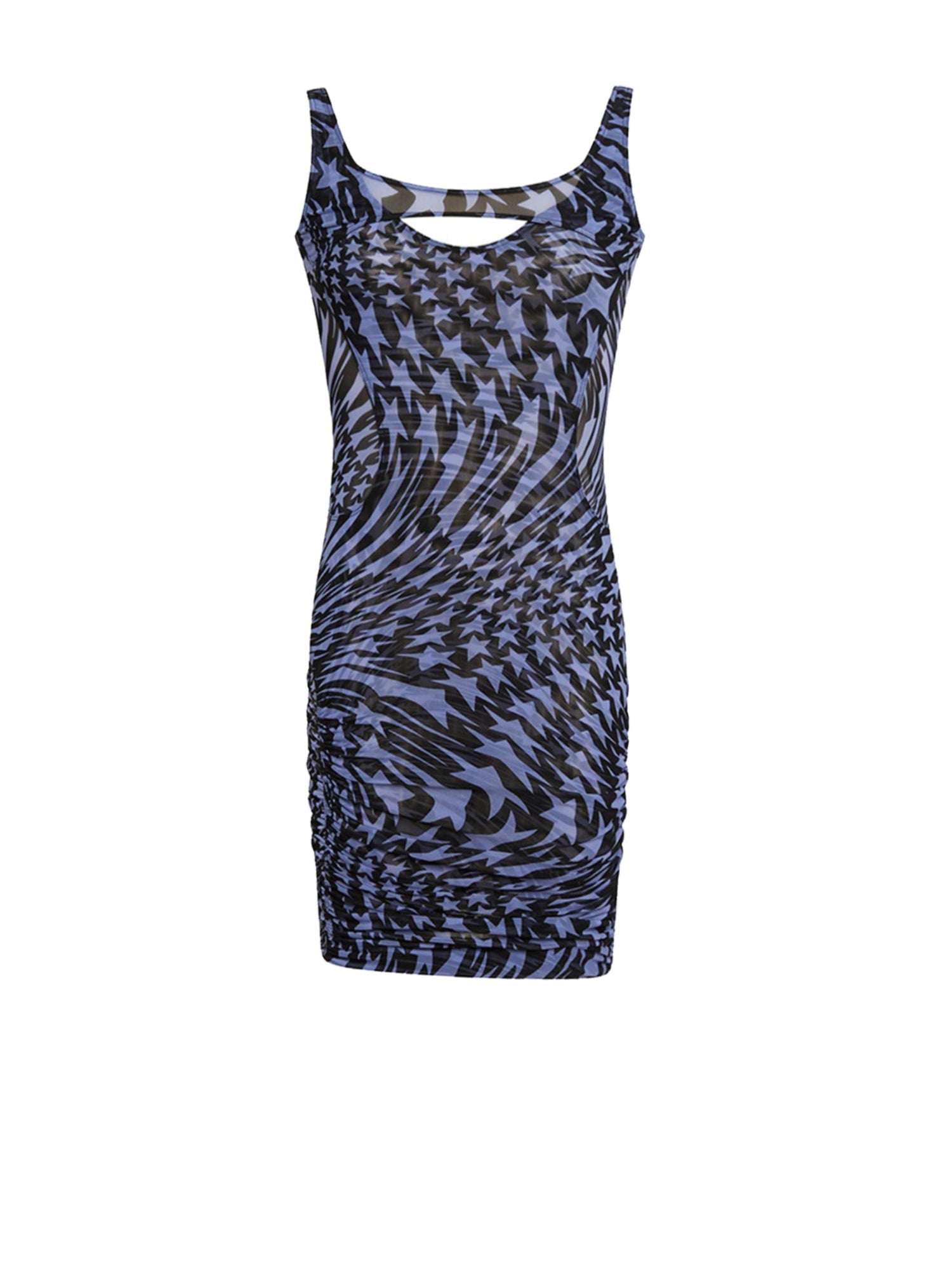 Robe maille imprimé étoiles - Noir & Blue