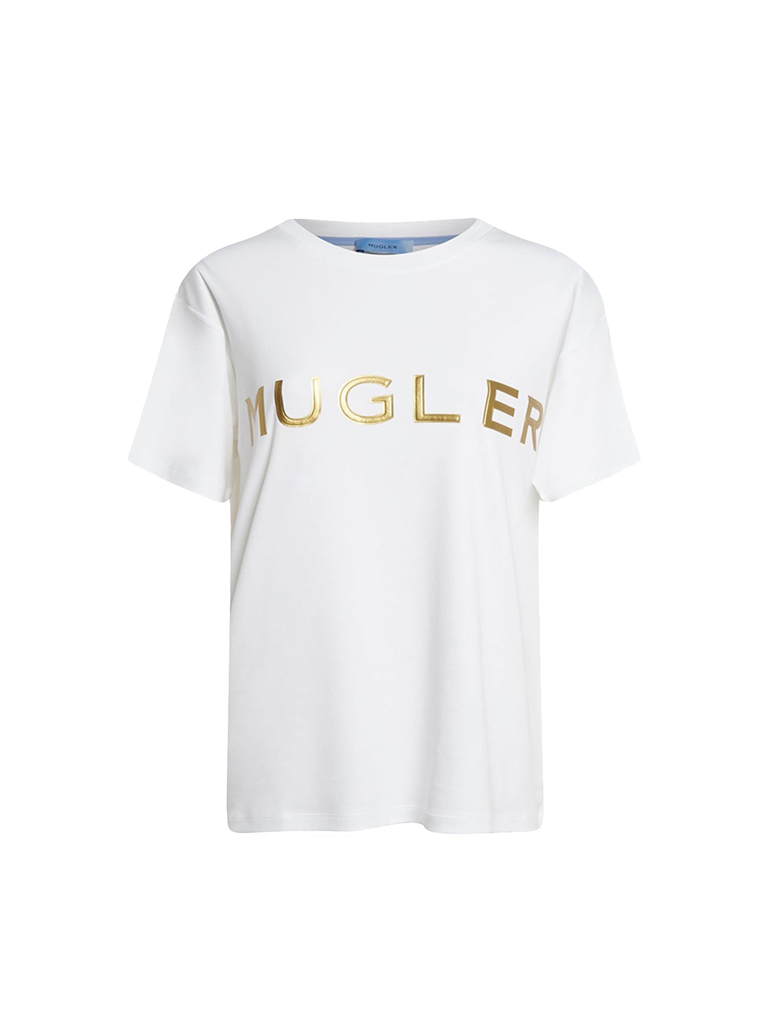 T-shirt logo gold - Blanc Gold