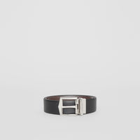 BLACK/CHOCOLATE Ceinture réversible en cuir London