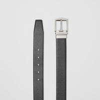 BLACK/CHOCOLATE Ceinture réversible en cuir London