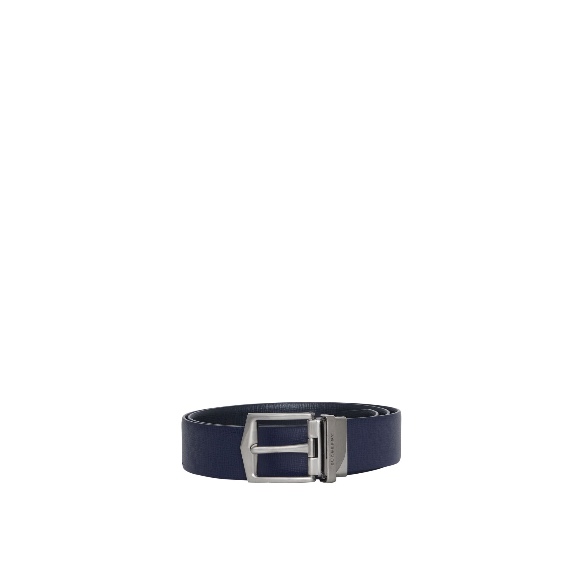 DARK NAVY/BLACK Ceinture réversible en cuir London