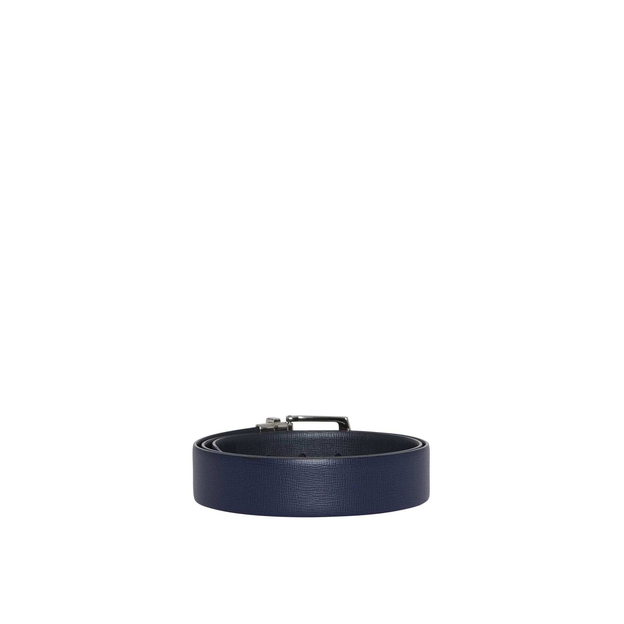 DARK NAVY/BLACK Ceinture réversible en cuir London