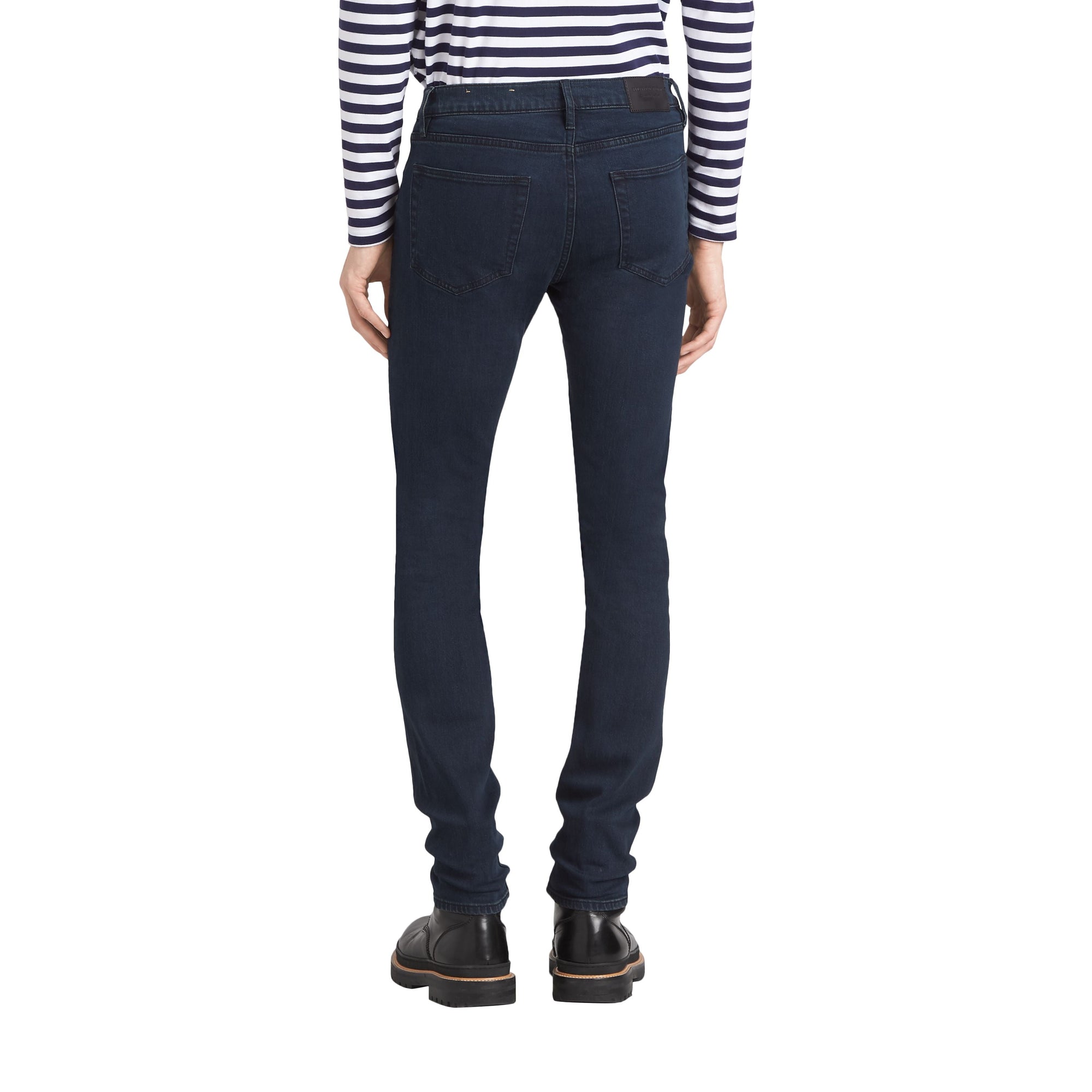 DARK INDIGO Jean de coupe slim en denim extensible