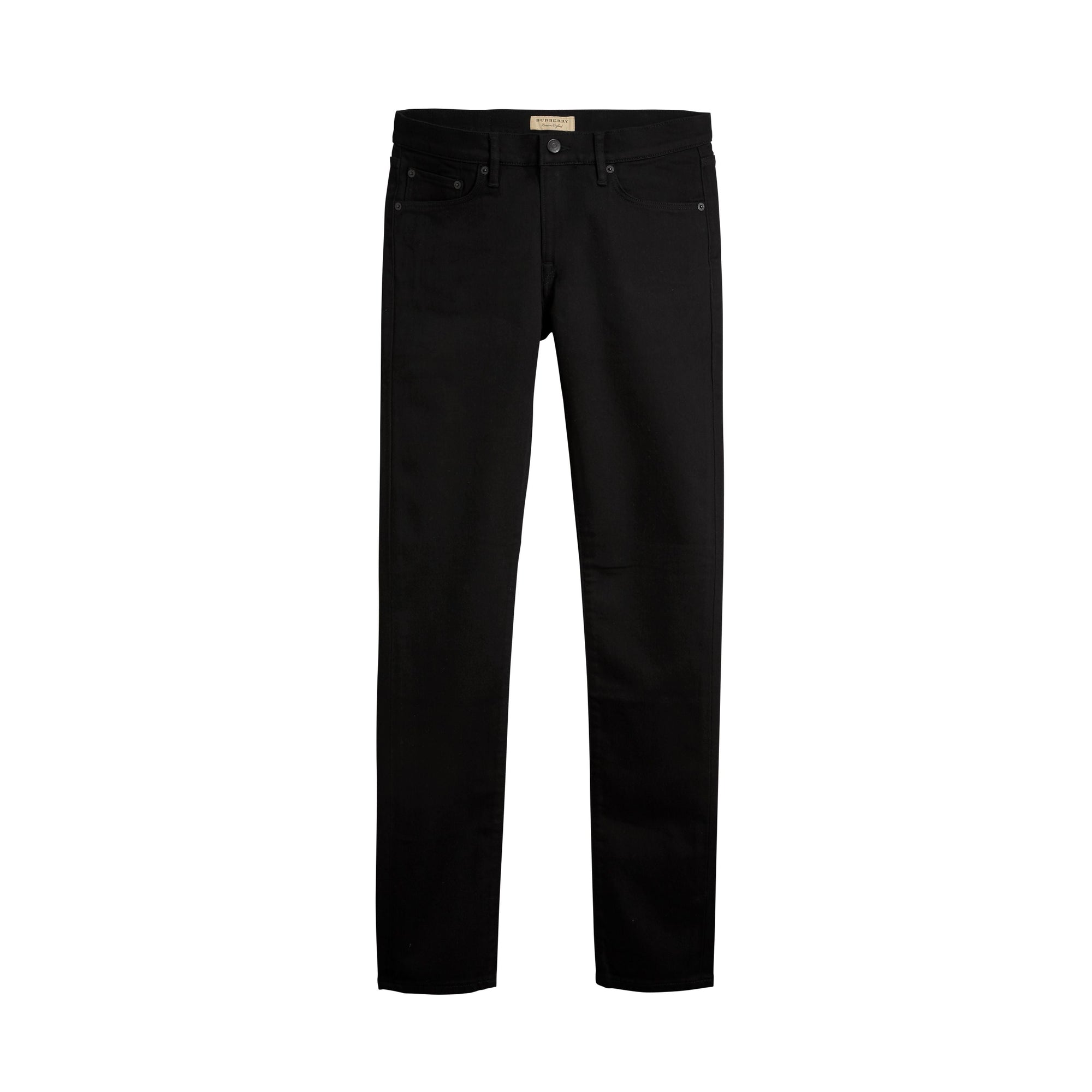 BLACK Jean denim extensible de coupe étroite