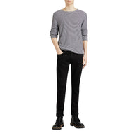 BLACK Jean denim extensible de coupe étroite