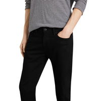 BLACK Jean denim extensible de coupe étroite