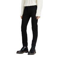 BLACK Jean denim extensible de coupe droite