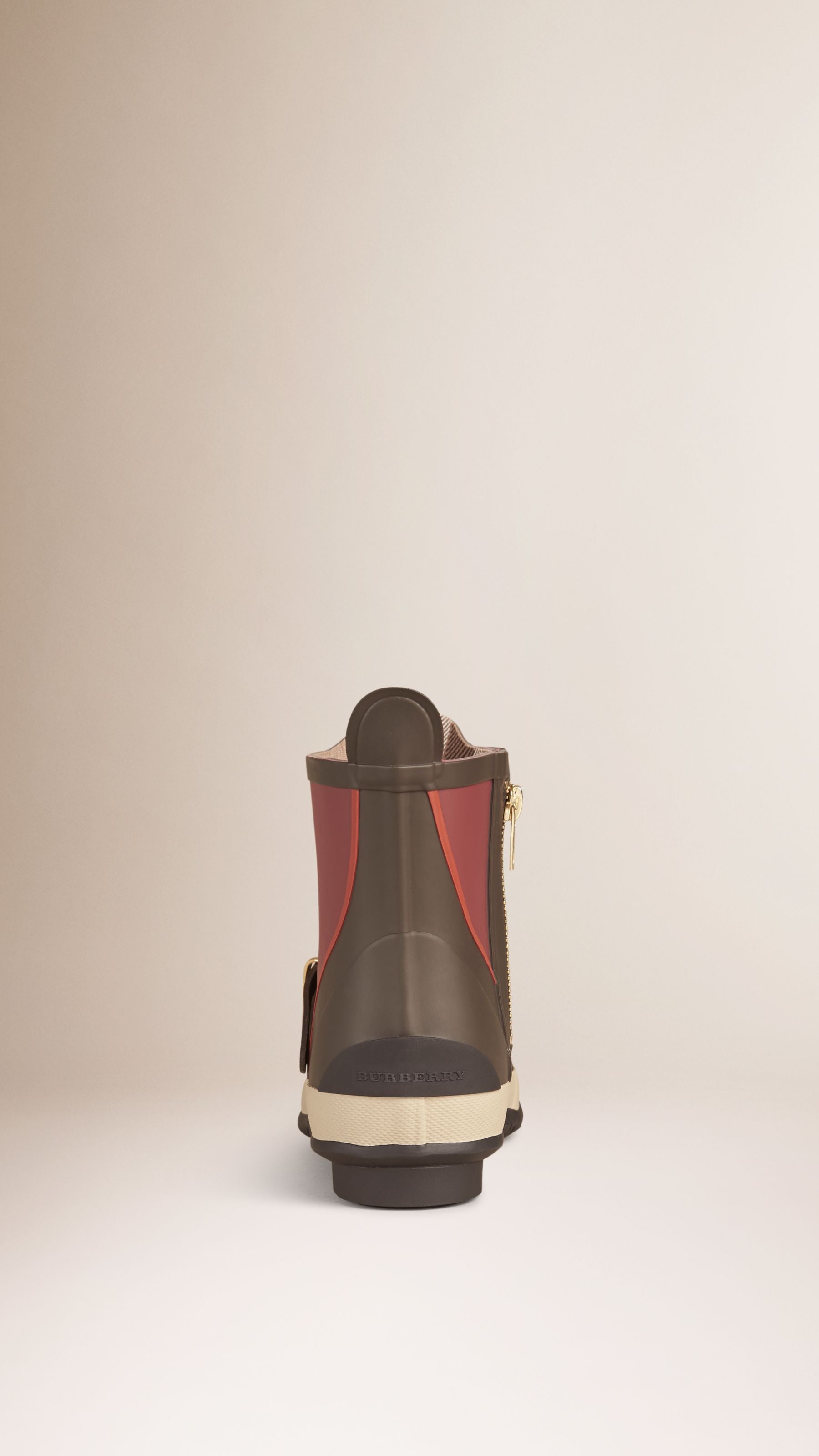 GARNET PINK Bottines de pluie color-block