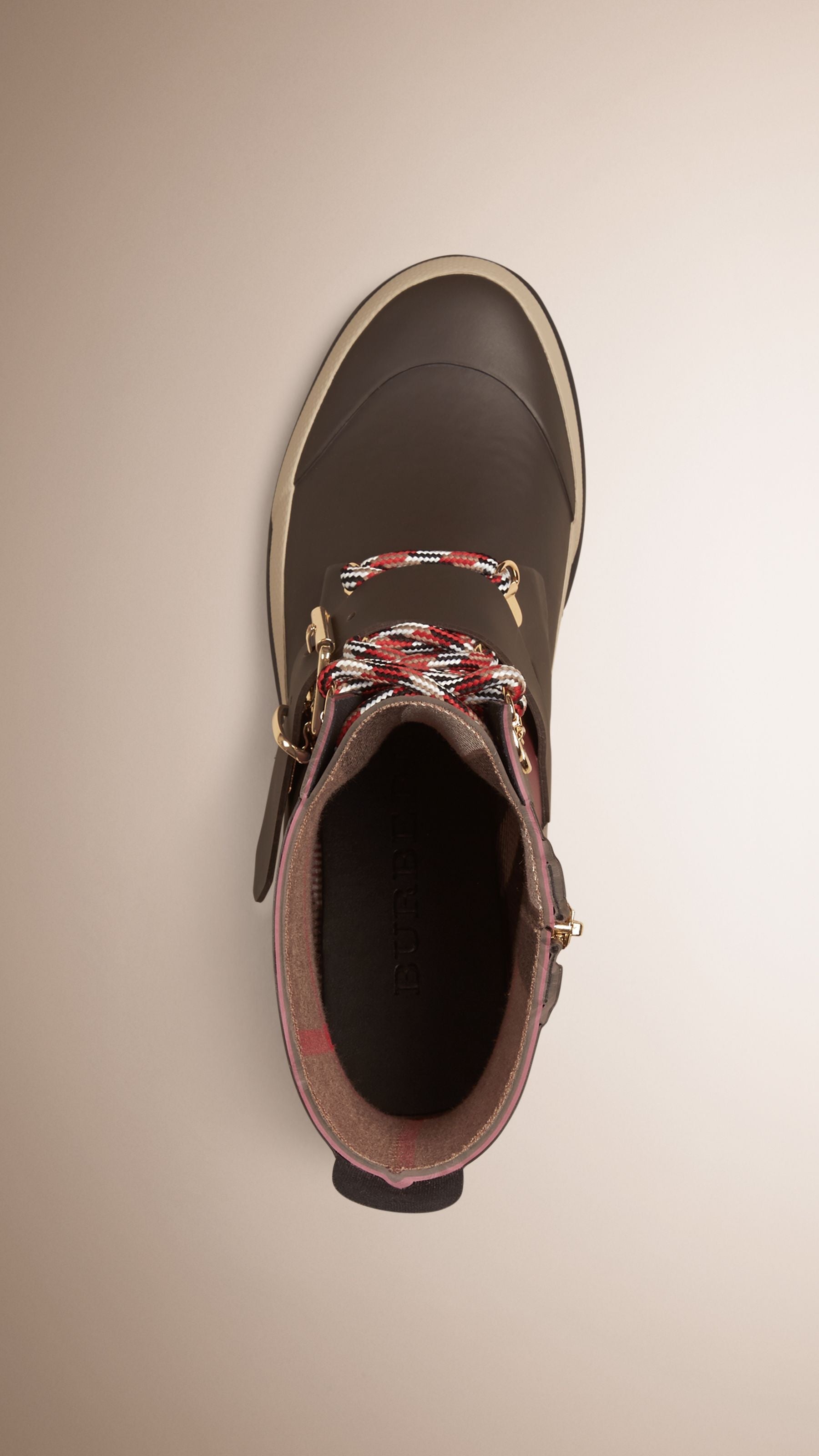 GARNET PINK Bottines de pluie color-block