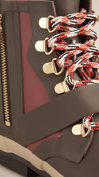 GARNET PINK Bottines de pluie color-block