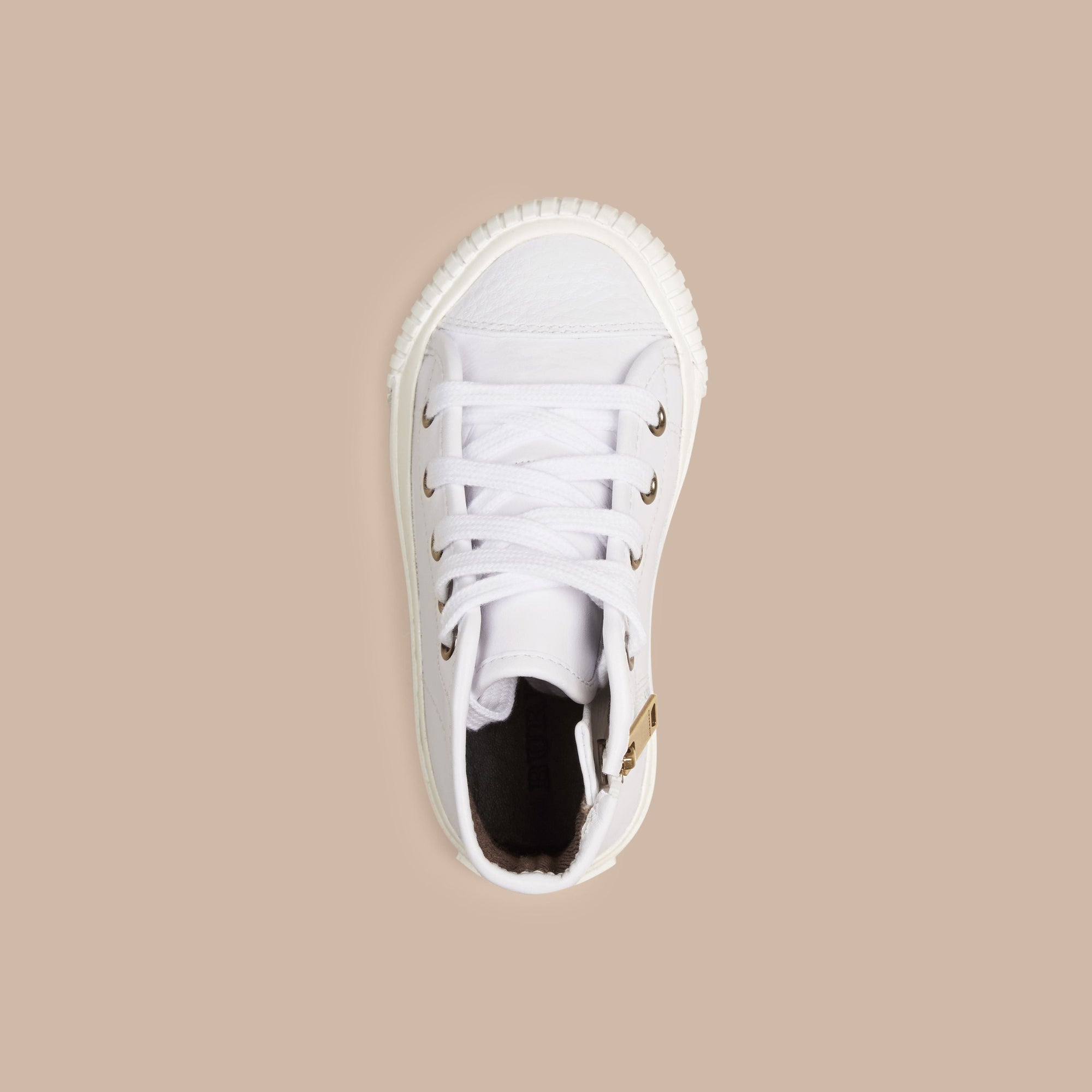 WHITE Tennis montantes en cuir