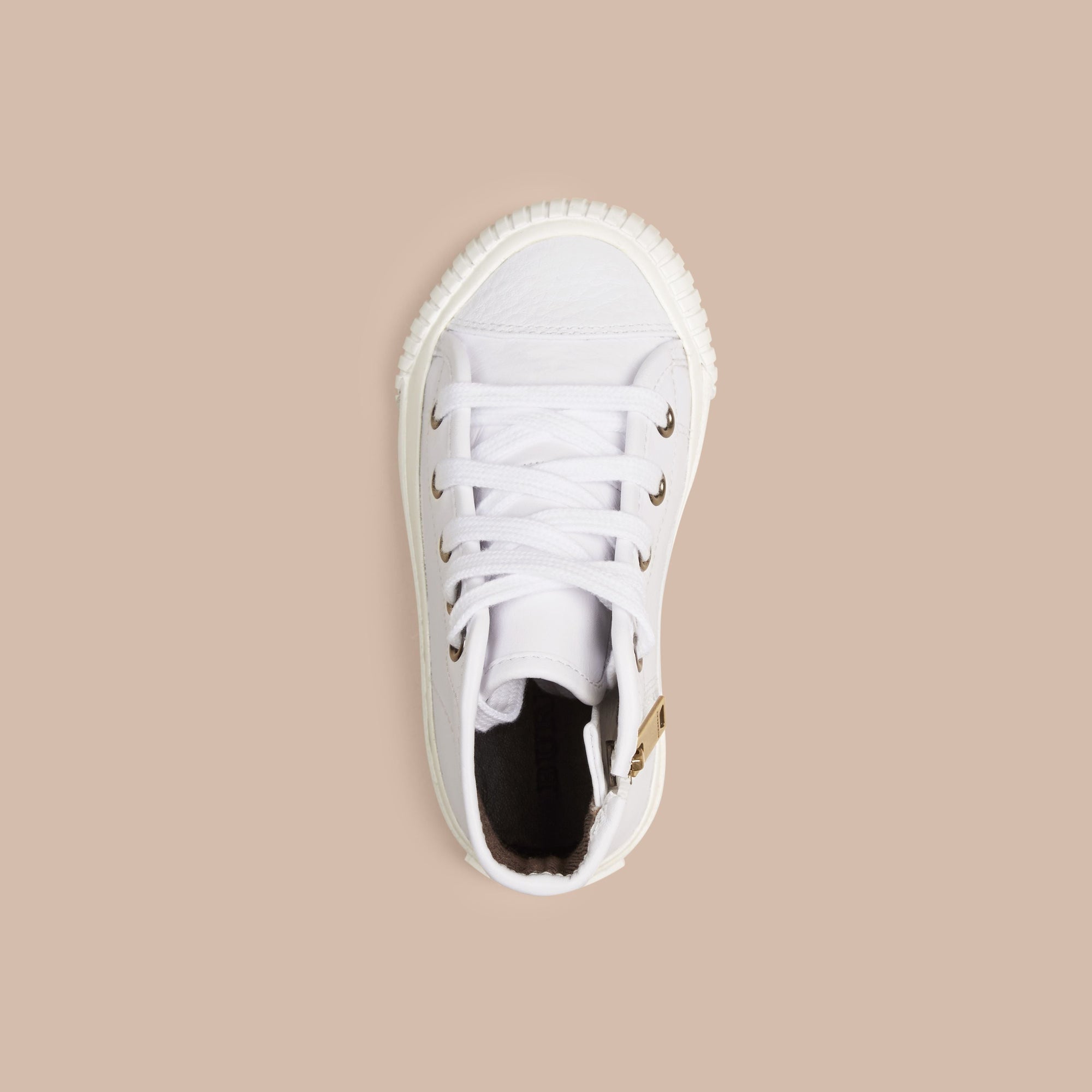 WHITE Tennis montantes en cuir
