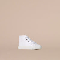 WHITE Tennis montantes en cuir
