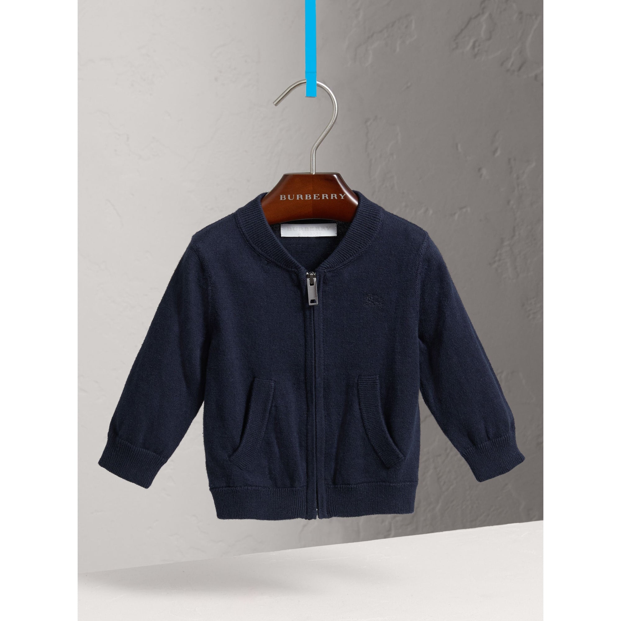 NAVY Cardigan en coton avec ornements check