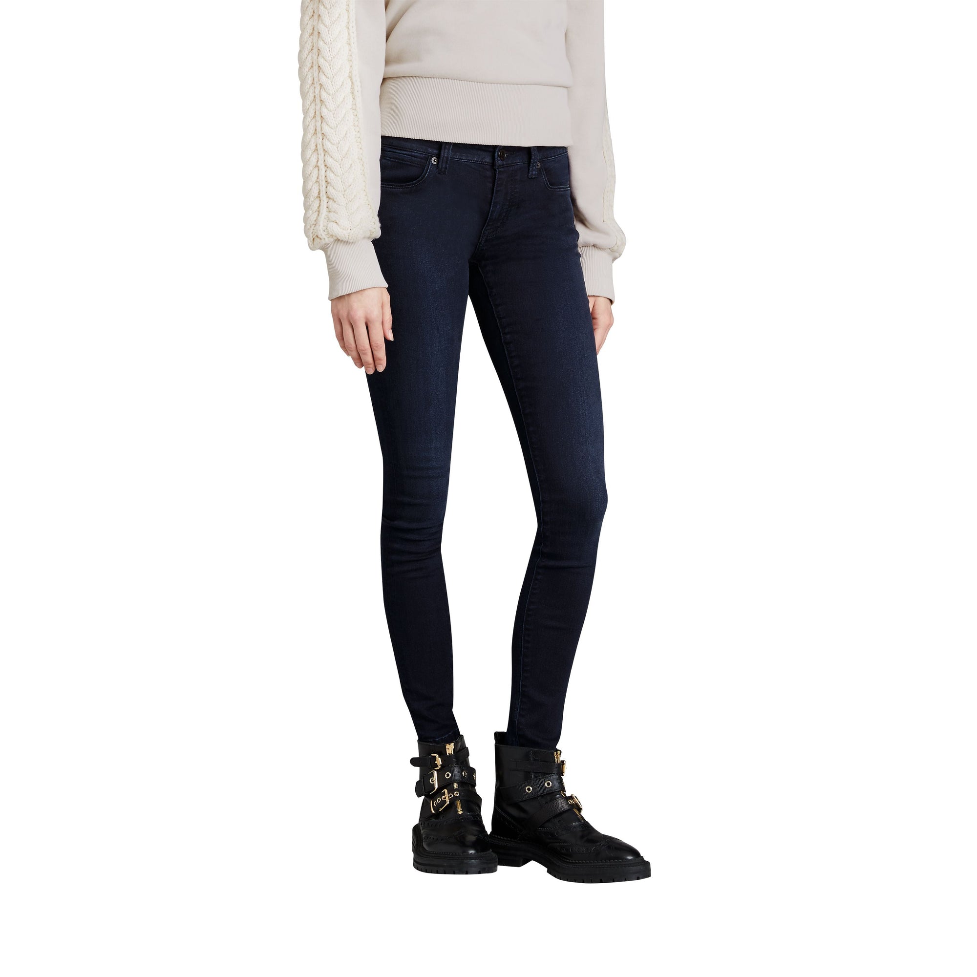 DARK INDIGO Jean de coupe skinny en denim ultra-stretch