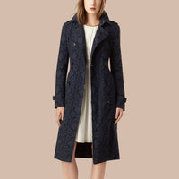 INK Trench-coat en dentelle de gabardine