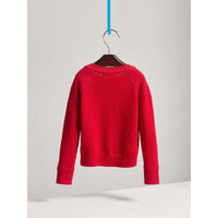 PARADE RED Cardigan en cachemire avec éléments check