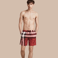 PARADE RED Short de bain à motif check