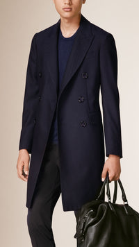 INK Manteau ajusté en laine légère