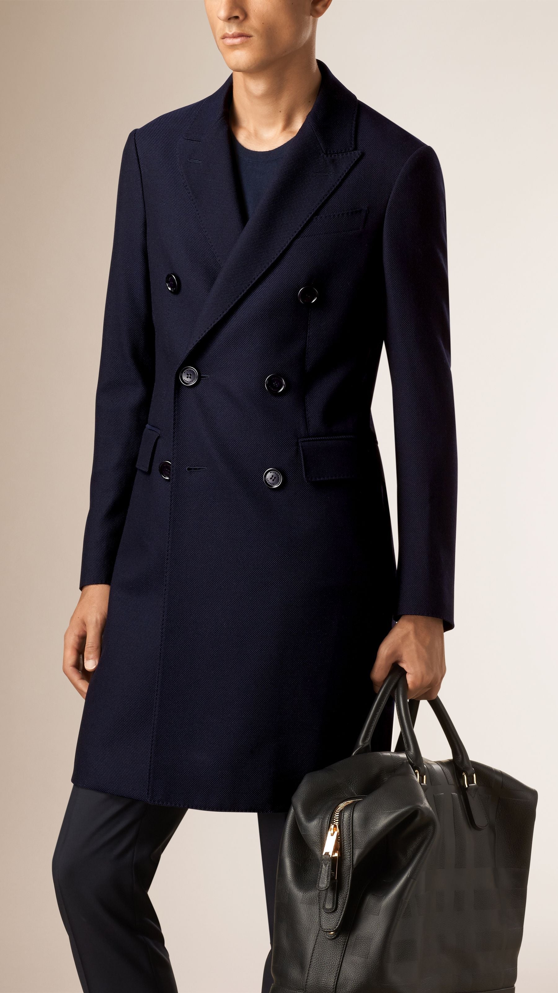 INK Manteau ajusté en laine légère