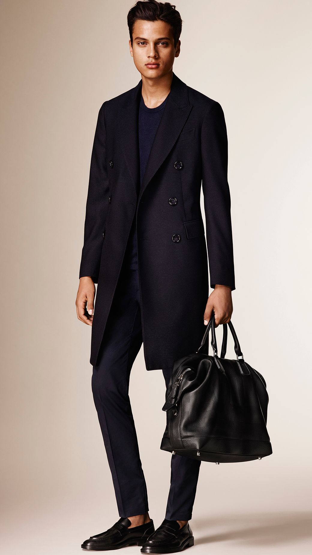 INK Manteau ajusté en laine légère