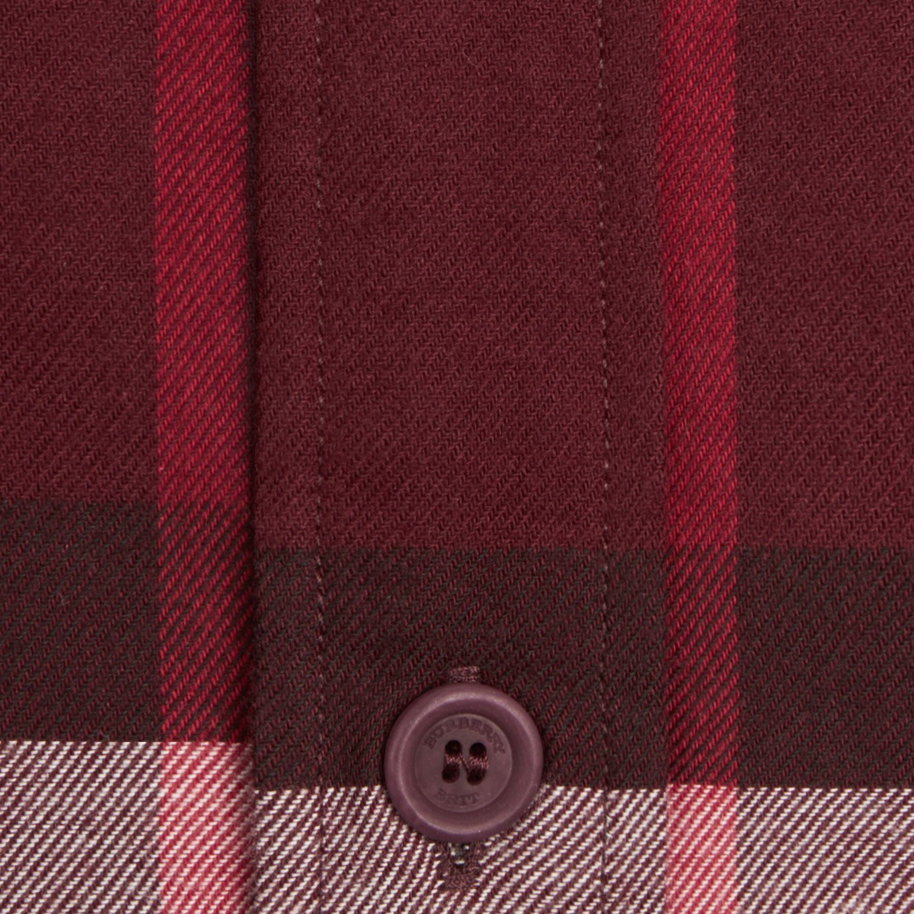 CLARET Chemise en flanelle de coton à motif check