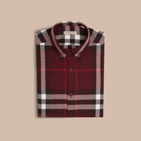 CLARET Chemise en flanelle de coton à motif check