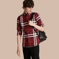 CLARET Chemise en flanelle de coton à motif check