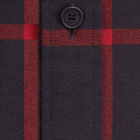 NAVY Chemise en flanelle de coton à motif check