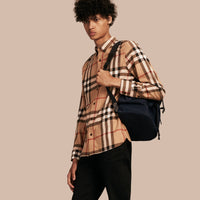 CAMEL Chemise en flanelle de coton à motif check