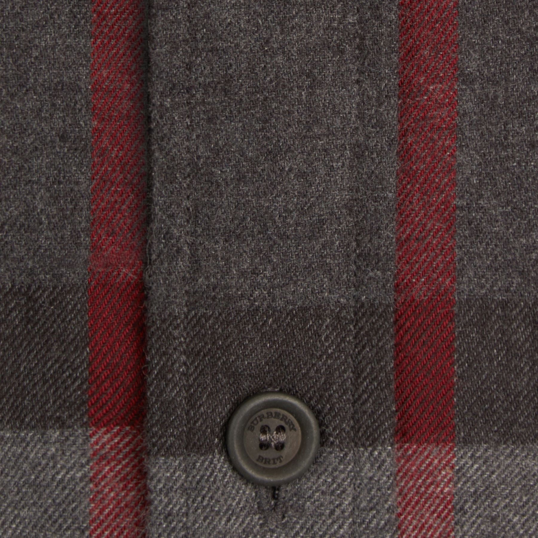 CHARCOAL Chemise en flanelle de coton à motif check