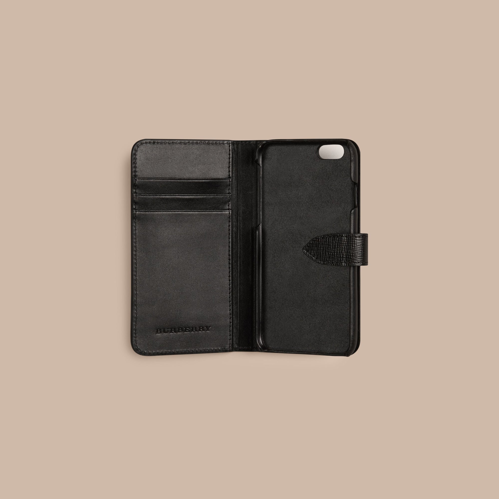 BLACK Étui à rabat pour iPhone 6 en cuir London