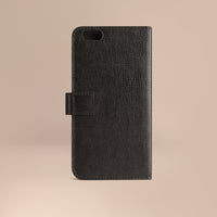 BLACK Étui à rabat pour iPhone 6 en cuir London