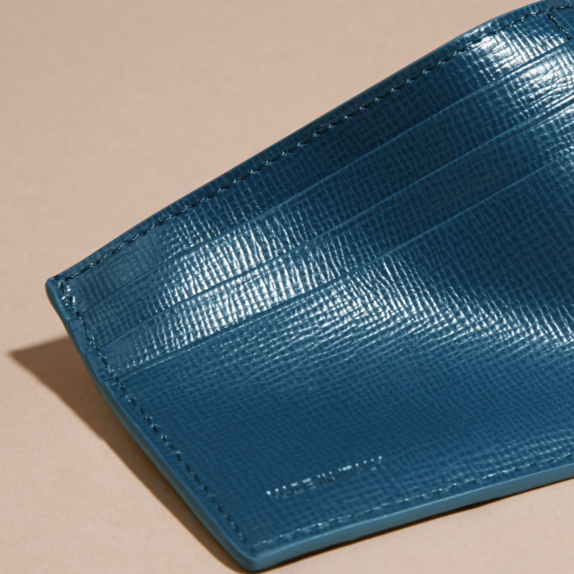 MINERAL BLUE Porte-cartes en cuir London