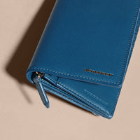 MINERAL BLUE Portefeuille continental en cuir London
